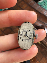 Load image into Gallery viewer, c. 1920 Diamond and Sapphire Watch Set in Platinum