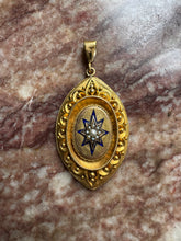 Load image into Gallery viewer, c.1880 15ct Etruscan Revival Locket Backed Pendant