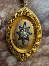 Load image into Gallery viewer, c.1880 15ct Etruscan Revival Locket Backed Pendant
