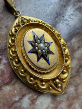 Load image into Gallery viewer, c.1880 15ct Etruscan Revival Locket Backed Pendant