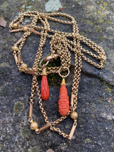 Load image into Gallery viewer, Antique Long Guard Chain with Fancy Details