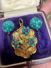 Load image into Gallery viewer, Georgian High Carat Forget Me Not Pendant