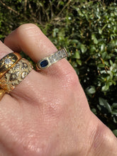 Load image into Gallery viewer, Vintage 14ct Gold, Sapphire and Diamond Ring