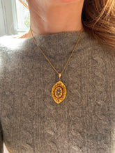 Load image into Gallery viewer, c.1880 15ct Etruscan Revival Locket Backed Pendant