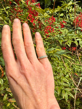 Load image into Gallery viewer, c. 1910 18ct, Platinum & Diamond Boat Ring