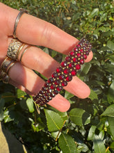 Load image into Gallery viewer, c. 1884 Bohemian Garnet Bracelet