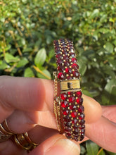 Load image into Gallery viewer, c. 1884 Bohemian Garnet Bracelet