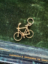 Load image into Gallery viewer, c. 1930 9ct Gold Bicycle Charm