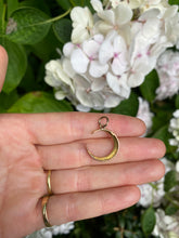 Load image into Gallery viewer, Small Victorian 15 ct & Pearl Crescent Pendant