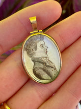 Load image into Gallery viewer, Georgian Portrait Miniature Locket Pendant