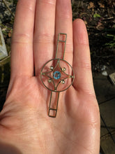 Load image into Gallery viewer, c. 1915 12ct Gold and Aquamarine Extender