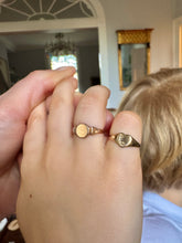 Load image into Gallery viewer, Tiny c. 1925 9ct Gold Child's Signet Ring