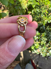 Load image into Gallery viewer, Ultra Chunky 1908 18ct and Diamond Love Knot Ring