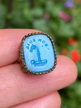 Load image into Gallery viewer, Georgian Fruit Basket Charm with “Bon Soir” Intaglio