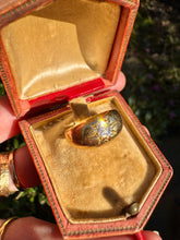 Load image into Gallery viewer, Large 1900 18ct and Diamond Gypsy Ring