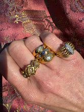 Load image into Gallery viewer, Large 1900 18ct and Diamond Gypsy Ring