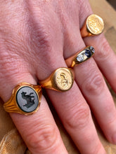 Load image into Gallery viewer, Chunky 18ct Crested Signet with Perfect Hallmarks