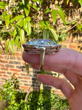 Load image into Gallery viewer, c. 1930 Massive Aquamarine and Diamond Cocktail Ring