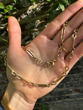 Load image into Gallery viewer, c. 1900 Antique Flat Link Chain