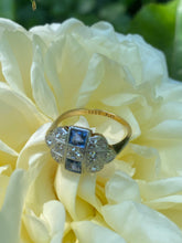 Load image into Gallery viewer, C. 1920 Sapphire & Diamond Ring Set in 18ct & Platinum