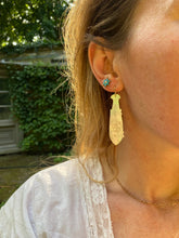 Load image into Gallery viewer, Georgian Mother of Pearl Gaming Counter Earrings