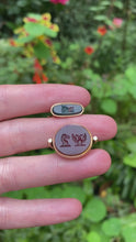 Load and play video in Gallery viewer, Chunky 15 ct Spinner Fob Pendant with Heraldic Intaglio