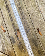 Load image into Gallery viewer, c. 1890 Antique French Silver Long Guard Chain