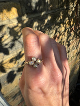 Load image into Gallery viewer, c.1830 Georgian 18ct Gold and Rose Cut Diamond Quatrefoil Cluster Ring
