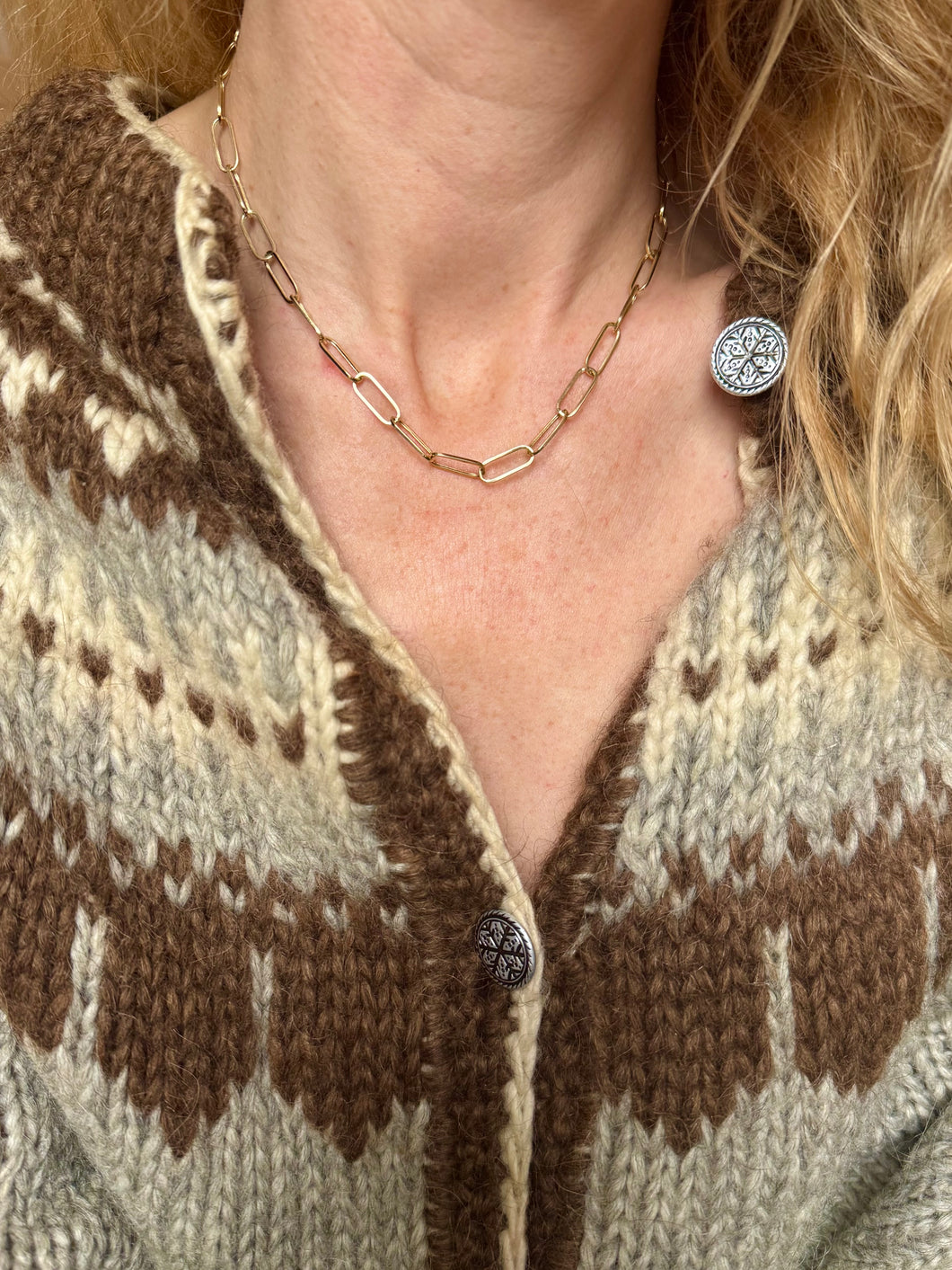 Vintage 9ct Paperclip Chain