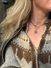 Load image into Gallery viewer, c. 1900 Bloodstone Heron and Carnelian Intaglio Spinner Fob
