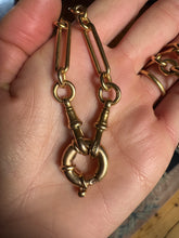 Load image into Gallery viewer, c. 1900 Chubby 9ct Bolt Ring Clasp or Connector
