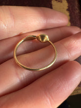 Load image into Gallery viewer, Vintage 18ct Gold &amp; Rose Cut Diamond Ouroboros Snake Ring
