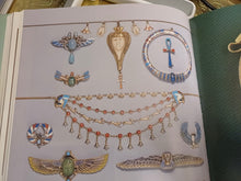 Load image into Gallery viewer, c. 1925 18ct and Enamel Egyptian Revival Collar Necklace
