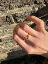 Load image into Gallery viewer, c. 1867 18ct Lucky 13 Diamond Horseshoe Ring
