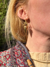 Load image into Gallery viewer, c. 1870 18ct Spiked Etruscan Revival Earrings
