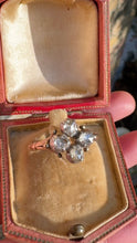 Load image into Gallery viewer, c.1830 Georgian 18ct Gold and Rose Cut Diamond Quatrefoil Cluster Ring
