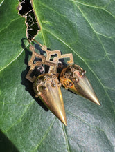Load image into Gallery viewer, c. 1870 18ct Spiked Etruscan Revival Earrings
