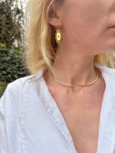 Load image into Gallery viewer, c. 1870 18ct Gold and Old Cut Diamond Etruscan Revival Earrings
