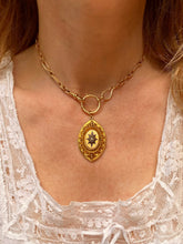 Load image into Gallery viewer, c.1880 15ct Etruscan Revival Locket Backed Pendant
