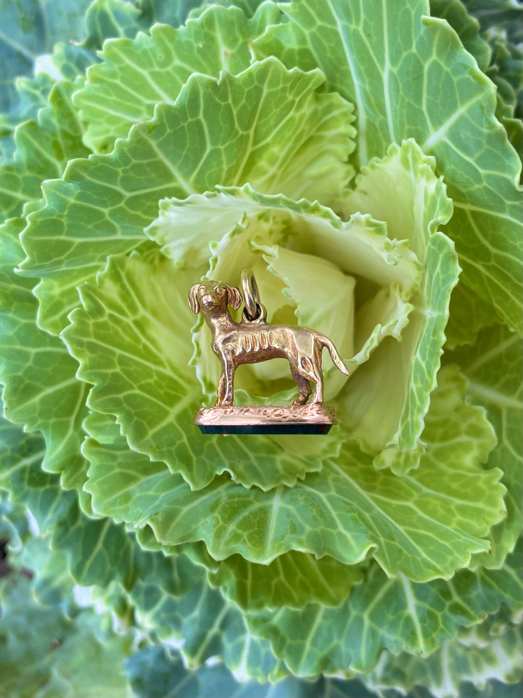 Georgian High Carat Dog Fob with Boar Intaglio