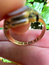 Load image into Gallery viewer, 15 ct and Sardonyx Intaglio Dove Signet Ring Dated to 1864
