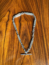 Load image into Gallery viewer, Silver Fancy Corkscrew Single Albert Chain Necklace Dated to 1892
