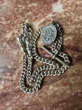 Load image into Gallery viewer, 1918 Siver Curb Chain &amp; Locket
