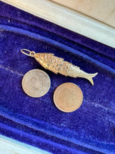 Load image into Gallery viewer, c. 1967 Vintage 9ct Gold Fish Charm or Pendant
