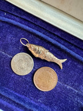 Load image into Gallery viewer, c. 1975 Vintage 9ct Gold Fish Charm or Pendant
