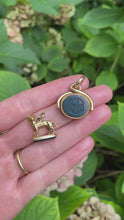 Load and play video in Gallery viewer, Georgian High Carat Dog Fob with Boar Intaglio
