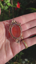 Load and play video in Gallery viewer, Highly Detailed Victorian Cameo Locket Pendant/Brooch
