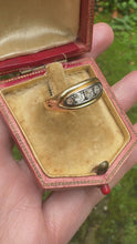 Load and play video in Gallery viewer, c. 1910 18ct Gold and Diamond Boat Ring
