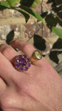 Load and play video in Gallery viewer, Vintage Amethyst Cocktail Ring
