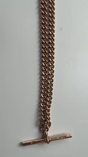 Load and play video in Gallery viewer, c. 1900 Extra Long Antique Graduated Curb Chain
